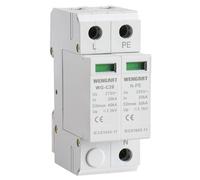 Wengart Parafoudre Secteur AC 275V - Type 2 (1P+NPE) - Courant de Décharge 20-40kA - Protection Surtension Foudre pour Tableaux Électriques TT/TN - Module Débrochable - Montage Rail DIN