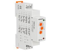 Wengart Relais Temporisé Multifonction (10 Fonctions) - AC/DC 12V-240V - Relais de Temporisation Universel 1SPDT - Largeur 18mm (1 Module DIN) - Idéal pour VMC, Éclairage et Automatisme - TBT7-A1