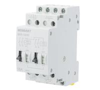 Wengart Télérupteur Modulaire 16A - AC 230V - 4NO (4 contacts normalement ouverts) - Largeur 36mm (2 Modules DIN) - Idéal pour Contrôle Centralisé de l'Éclairage par Boutons Poussoirs - WIR-16