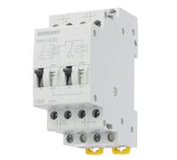 Wengart Télérupteur Rail DIN - AC 230V - 16A - 2 contacts SPDT (Inverseurs) - Relais d'Impulsion à Mémoire pour Contrôle d'Éclairage et Automatismes - Largeur 36mm (2 Modules) - WIR-16