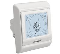 Wengart Thermostat d'ambiance WG809,7 Jours Écran LCD programmable, AC230V 16A, pour Chauffage au Sol électrique Blanc