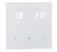 Wengart Thermostat de Chauffage WG818,Bouton Tactile, AC230V 10A, pour Chauffage par Le Sol Radiant à l'eau, Chaudière à Gaz de Liaison,nécessite Un boîtier d'installation de 86 * 86 mm,Blanc