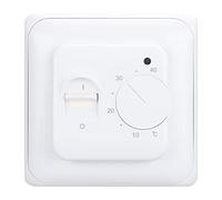 Wengart Thermostat mécanique WG01, AC 230 V 16 A pour appareils de Chauffage électrique avec sonde de capteur de Sol, Blanc