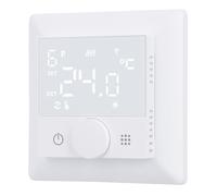 Wengart Thermostat WiFi Réversible (Chaud/Froid) Réglage par Molette Rotative Sortie Active 230V (3A) Spécial Plancher Chauffant & Rafraîchissant Détection Fenêtre Ouverte - App Tuya/Alexa WG510