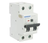 Wengat WGL8-80 Disjoncteur différentiel type A 6kA, AC230V 63A, 1P+N 30mA Arrêt à un bouton Protection complète pour appareils électriques