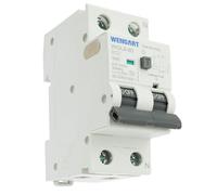 Wengat WGL8-80 Disjoncteur différentiel type A 6kA CA 230V 32A, 1P+N 30mA Arrêt à un bouton Protection complète pour appareils électriques