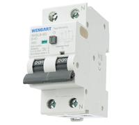 Wengat WGL8-80 Disjoncteur différentiel type A 6kA, CA 230V 40A, 1P+N 30mA Arrêt à un bouton Protection complète pour appareils électriques
