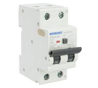 Wengat WGL8-80 Disjoncteur différentiel type A 6kA, CA230V 20A, 1P+N 30mA Arrêt à un bouton Protection complète pour appareils électriques