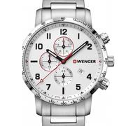 Wenger 01.1543.110 Attitude Chronograph Multifonction Quartz Homme Blanc Arge...