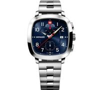 Wenger 01.1933.111 Vintage Sport Chronographe 40mm 5ATM Quartz Homme Bleu Arg...