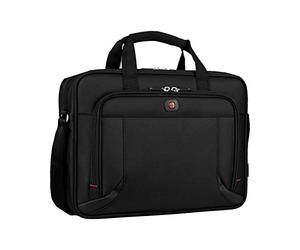Wenger 600649 PROSPECTUS 16" Laptop Briefcase, compartiment pour ordinateur portable rembourré avec iPad/tablette / eReader de poche en noir {15 Litres}