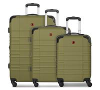 Wenger Amplar Evo 4 roues Set de valises 3 pièces avec soufflet d'extension brun