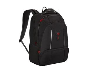 WENGER Carbon Pro Compact Sac à Dos pour Ordinateur Portable 16 Pouces avec Housse pour Ordinateur 14 Pouces et Poche pour Tablette Tactile, Femmes Hommes, Bureau Affaires Uni, Noir, 653528