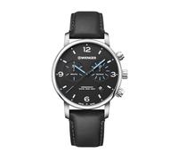 WENGER Hommes Analogique Quartz Montre avec Bracelet en Cuir 01.1743.120