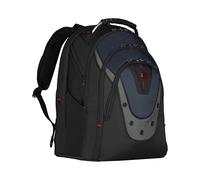 WENGER Ibex Sac à Dos pour Ordinateur Portable 17 Pouces, Tablette Tactile 10 Pouces, 23 l, Femmes Hommes, Affaires Uni École Voyages, Noir/Bleu, 600638