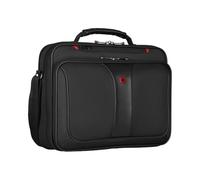 WENGER Legacy 16 Mallette pour Ordinateur Portable 16 Pouces, Porte-Documents, Système d’Organisation, 15 l, Femmes Hommes, Bureau Voyages d’Affaires Uni, Noir, 600647