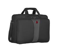 WENGER Legacy 16 Sac à Bandoulière pour Ordinateur Portable 16 Pouces, Porte-Documents, Système d’Organisation, 15 l, Femmes Hommes, Bureau Voyages d’Affaires Uni, Noir, 600648