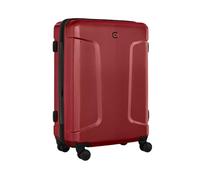 WENGER Legacy Medium Valise Rigide à 4 roulettes, Trolley, Moyen Format, 66 (79) l, Serrure de sécurité, Femmes Hommes, Voyages Vacances, Rouge, 610872