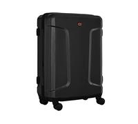 WENGER Legacy Valise Rigide à 4 roulettes avec verrou de sécurité pour Homme et Femme, Noir, m, Hardside Bagage Extensible à roulettes