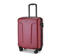 WENGER Legacy Medium Valise Rigide à 4 roulettes, Trolley, Moyen Format, 66 (79) l, Serrure de sécurité, Femmes Hommes, Voyages Vacances, Rouge, 610872