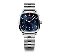 WENGER Montre Homme Sport Vintage (37 mm) Cadran Bleu/Bracelet Acier Inoxydable 01.1921.110