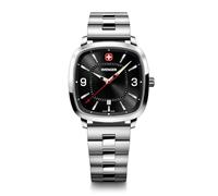 WENGER Montre Homme Sport Vintage (37 mm) Cadran Noir/Bracelet Acier Inoxydable 01.1921.108