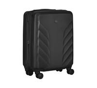 WENGER Motion Carry-on Valise Rigide, Bagage à Main, Trolley, 36 (43) l, Serrure de sécurité, Femmes Hommes, Voyages Vacances, Noire, 612701