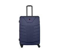 WENGER Pegasus Large Valise Rigide à 4 roulettes, Trolley, Grand Format, 99 (115) l, Serrure de sécurité, Femmes Hommes, Voyages Vacances, Bleue, 610852