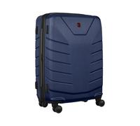 WENGER Pegasus Medium Valise Rigide à 4 roulettes, Trolley, Moyen Format, 66 (79) l, Serrure de sécurité, Femmes Hommes, Voyages Vacances, Bleue, 610851