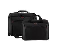 WENGER Potomac Ensemble de 2 Bagages pour Ordinateur Portable 17 Pouces, Sacoche Amovible pour Ordinateur Portable 15 Pouces, 23 l, Femmes Hommes, Bureau Affaires Voyages, Noir, 600661
