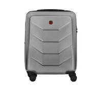 Wenger Prymo 4-Wheel Hard Shell Suitcase with TSA Lock, Lightweight Travel Trolley for Travel & Holidays, Unisex, Silver, Carry-on