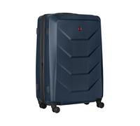 WENGER Prymo Valise Rigide à 4 roulettes Bagage à Main Serrure de sécurité pour Homme et Femme Voyage Vacances, Bleu, L, Valise Rigide