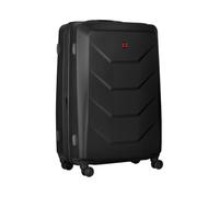 WENGER Prymo Large Valise Rigide à 4 roulettes, Trolley, Grand Format, 96 (107) l, Serrure de sécurité, Femmes Hommes, Voyages Vacances, Noire, 612538