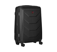 WENGER Prymo Medium Valise Rigide à 4 roulettes, Trolley, Moyen Format, 59 (67) l, Serrure de sécurité, Femmes Hommes, Voyages Vacances, Noire, 612537