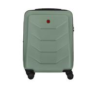 WENGER Prymo Valise Cabine Rigide S, 36/43 l, Valise S, Étirable, Vert | Valise rigide 55 x 40 x 25 cm pour voyages et vacances avec serrure Travel Sentry, 4 roulettes doubles et poignée trolley