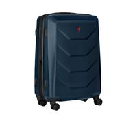 WENGER Prymo Valise Rigide, M, 59/67 l, Extensible, 4 roulettes, Bleu | Valise de voyage 45 x 65 x 26 cm pour vacances avec serrure TSA, double fermeture éclair et poignée télescopique.