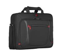 WENGER Sensor Porte-Documents, Mallette pour Ordinateur Portable 15 Pouces, 9 l, Femmes Hommes, Bureau Affaires Uni, Noir/Gris, 600643