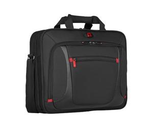 WENGER Sensor Porte-Documents, Mallette pour Ordinateur Portable 15 Pouces, 9 l, Femmes Hommes, Bureau Affaires Uni, Noir/Gris, 600643