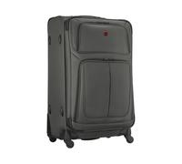 WENGER Sion Large Valise Souple à 4 roulettes, Trolley, Grand Format, 114 (126) l, Extensible, Femmes Hommes, Voyages Vacances, Grise, 653589
