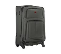 WENGER Sion Medium Valise Souple à 4 roulettes, Trolley, Moyen Format, 72 (82) l, Extensible, Femmes Hommes, Voyages Vacances, Grise, 653587