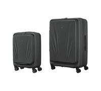 Wenger Skyon Hardside Lot de 2 valises Extensibles à roulettes, Anthracite, 2-teiliges Set, Hardside Bagage Extensible à roulettes