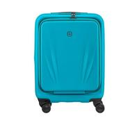 WENGER Skyon Valise Cabine Rigide S, 35/45 l Expandable, Bleu Canard | Valise extensible 54 x 38 x 23 cm avec compartiment ordi 16 pouces et port USB pour voyages d'affaires ou de loisirs