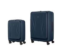 Wenger Skyon Hardside Lot de 2 valises Extensibles à roulettes, Bleu, 2-teiliges Set, Hardside Bagage Extensible à roulettes