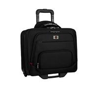 WENGER Spheria Trolley Sac pour Ordinateur Portable 16 Pouces, Poche pour Tablette Tactile 10 Pouces, Porte-Documents à roulettes, 22 l, Femmes Hommes, Bureau Voyages d’Affaires Uni, Noir, 605978