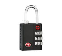 WENGER Travel Sentry Cadenas à combinaison, TSA, Cadenas pour valises et sacs à dos, Combinaison à 3 chiffres, Petit, Noir, 604563