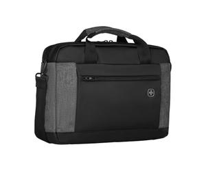 WENGER Underground Mallette pour Ordinateur Portable 16 Pouces, Poche pour Tablette Tactile 10 Pouces, Porte-Documents, Système d’Organisation, 9 l, Femmes Hommes, Noir, 601057