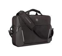 WENGER XE Brief Sac à bandoulière pour ordinateur portable, tablette, porte-documents, organiseur, unisexe, bureau, voyage, université, noir