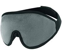 Wengerui 3D Masque de Sommeil, Masque de Nuit, 100% Anti-lumière Ultra-Douce Masque de Voyage, Masque de Yeux Ergonomique avec Sangle Réglable pour Femme Homme (Gris)