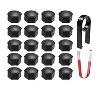 WENGONG 20 Pcs Capuchon D'écrou de Roue pour Seat Ateca FR Facelift/Cupra Ateca 2017-2024, Auto Protection Capuchons Protéger Vis Moyeu Automatique Capuchon,21mm