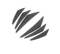 WENGONG 6 Pièces Aileron de Pare-Chocs Avant pour Mercedes-Benz E-Class Coupe (C238) 2016-2020, Voiture Pare-Chocs Avant Coupe-Vent Couteau Garnitures Barre Séparateur de Avant,Carbon Textur